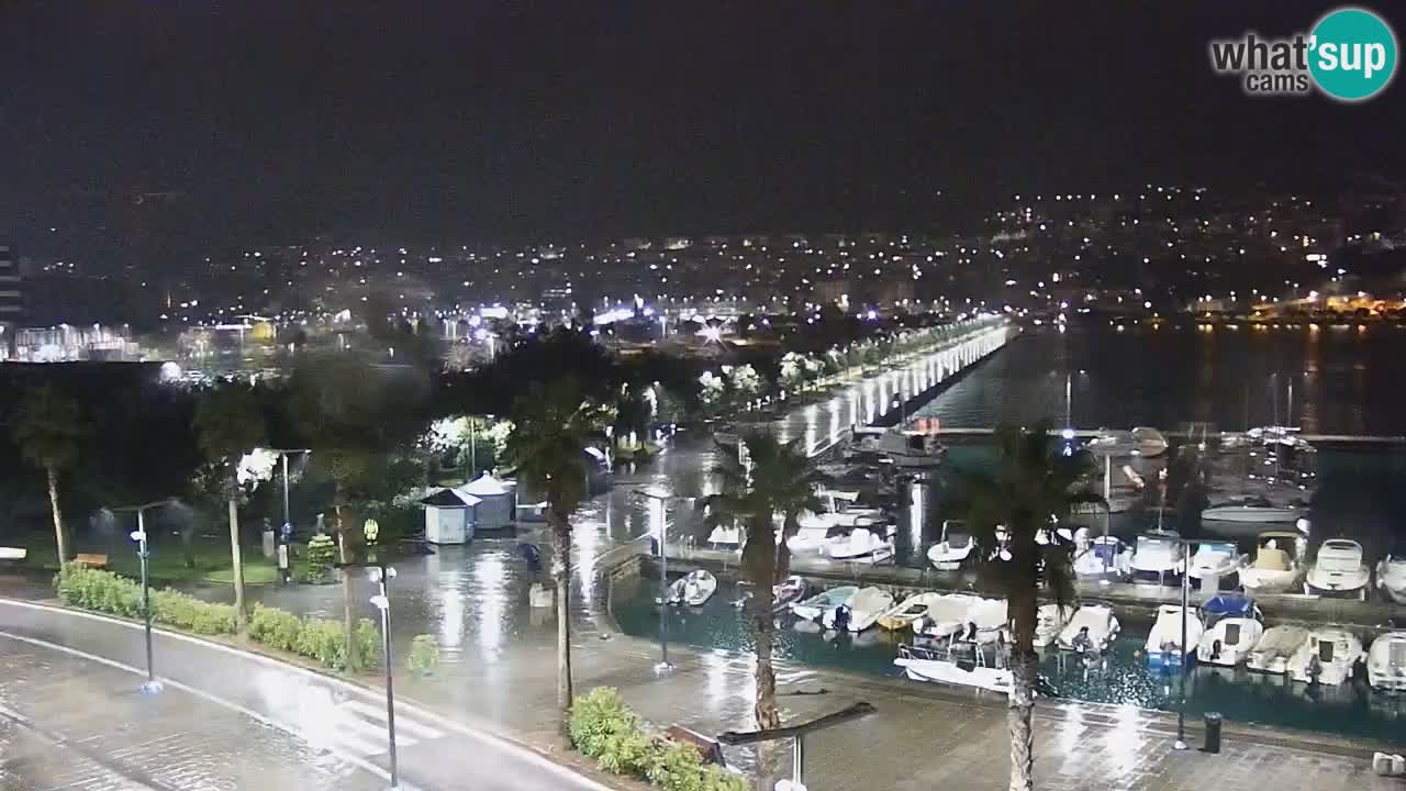 Spletna kamera Koper – Panorama na marino in promenado s Hotela Grand Koper
