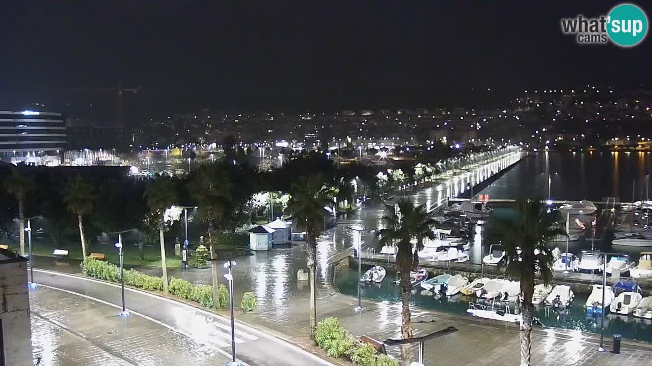 Camera en vivo Koper – puerto deportivo y paseo marítimo desde el Hotel Grand Koper