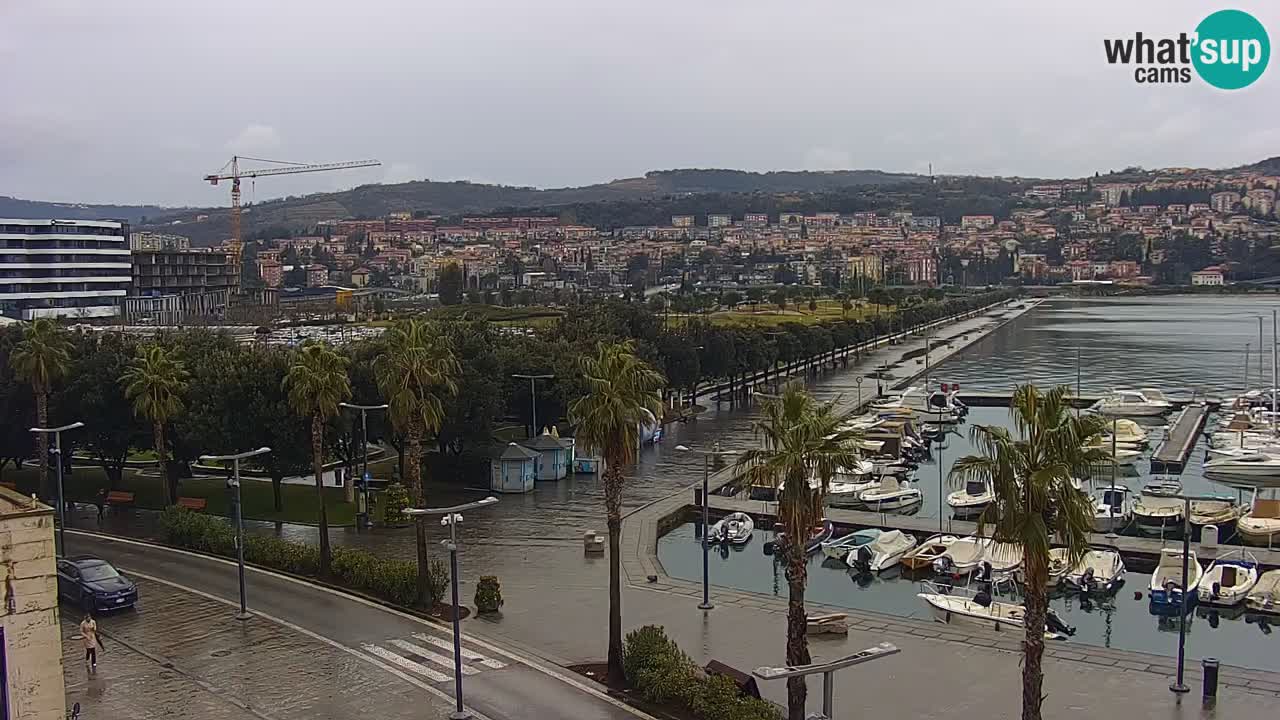 Web kamera Koper – marina i promenada – hotel Grand Koper