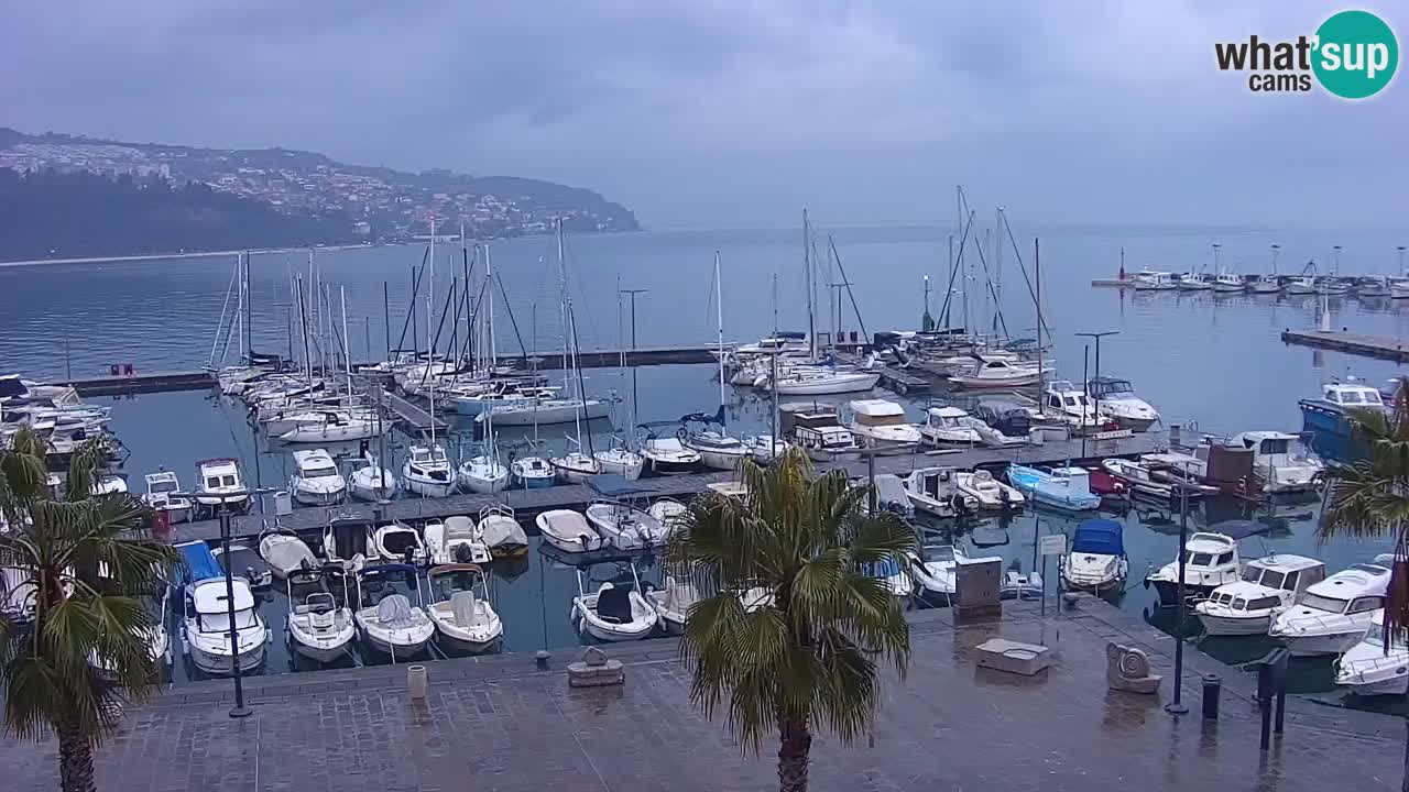 Webcam Capodistria – marina e lungo mare dall’Hotel Grand Koper