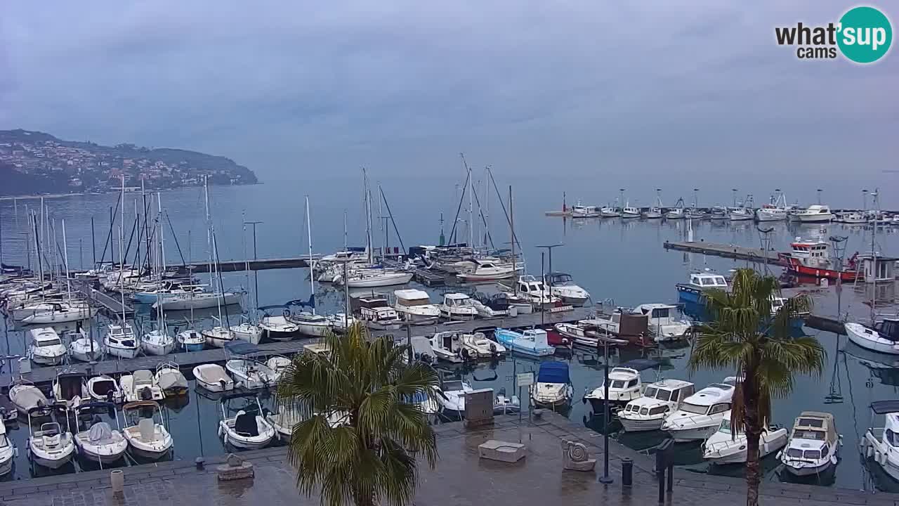 Webcam Capodistria – marina e lungo mare dall’Hotel Grand Koper