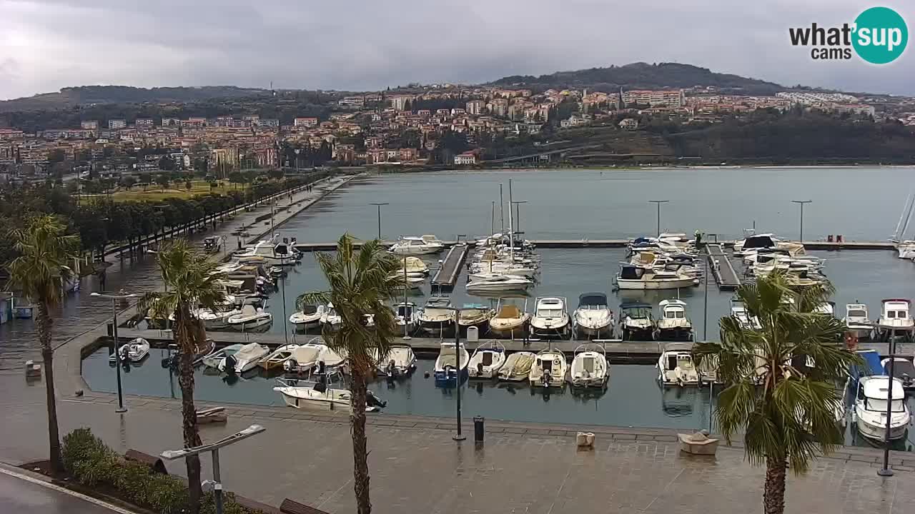 Webcam Capodistria – marina e lungo mare dall’Hotel Grand Koper