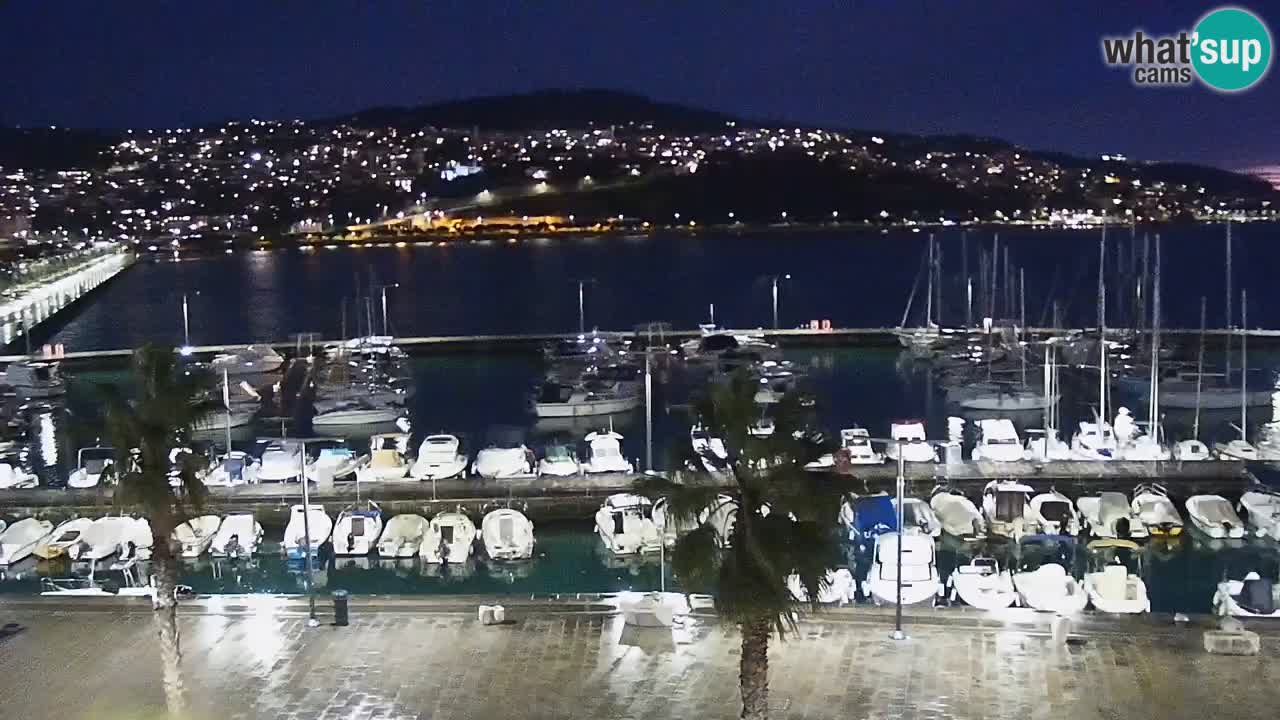 Camera en vivo Koper – puerto deportivo y paseo marítimo desde el Hotel Grand Koper