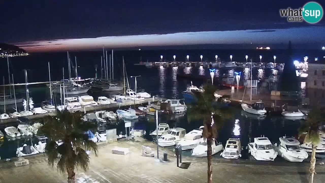Webcam en direct du port de Koper – port de croisière et de fret – Slovénie