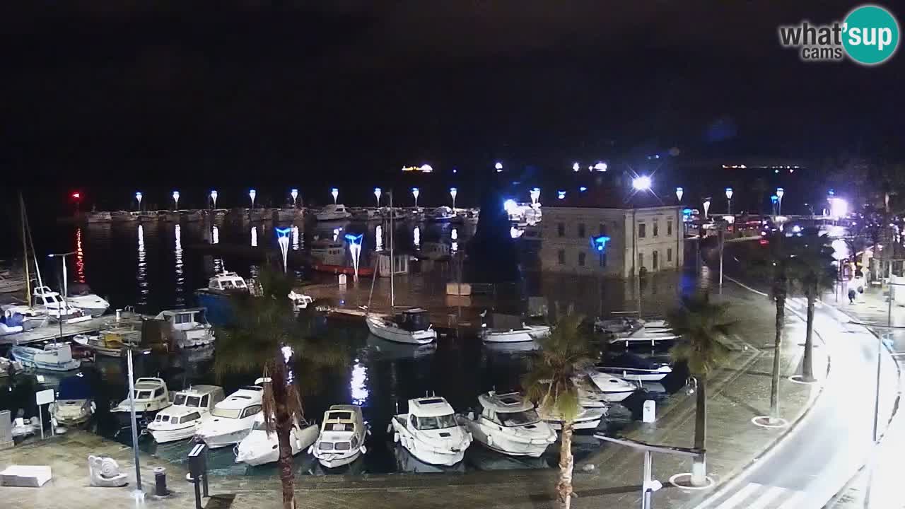 Camera en vivo Koper – puerto deportivo y paseo marítimo desde el Hotel Grand Koper