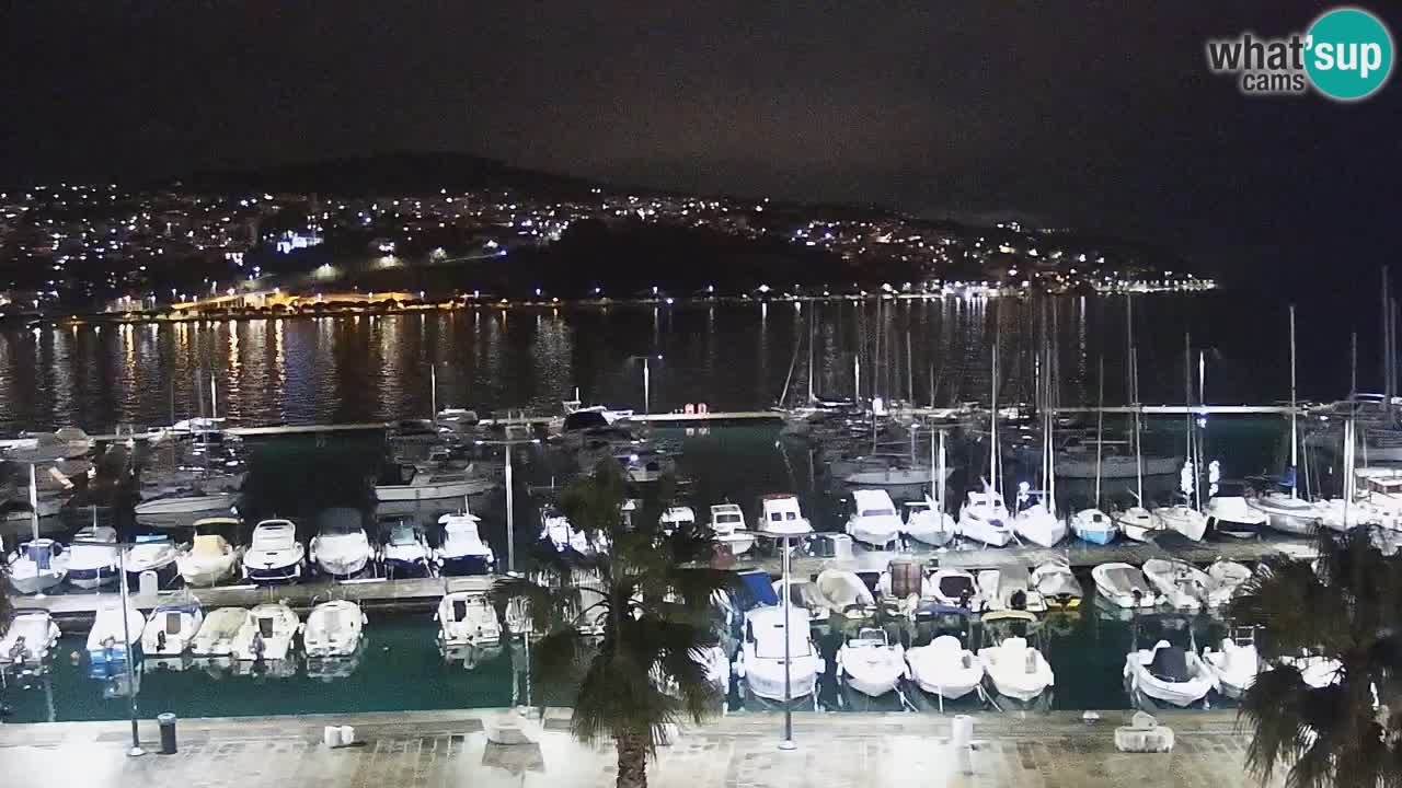 Spletna kamera Koper – Panorama na marino in promenado s Hotela Grand Koper