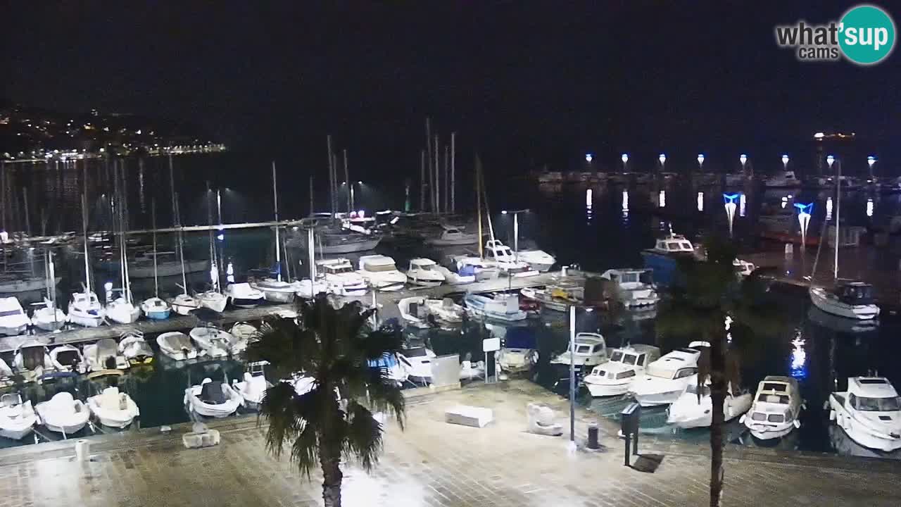 Webcam Capodistria – marina e lungo mare dall’Hotel Grand Koper