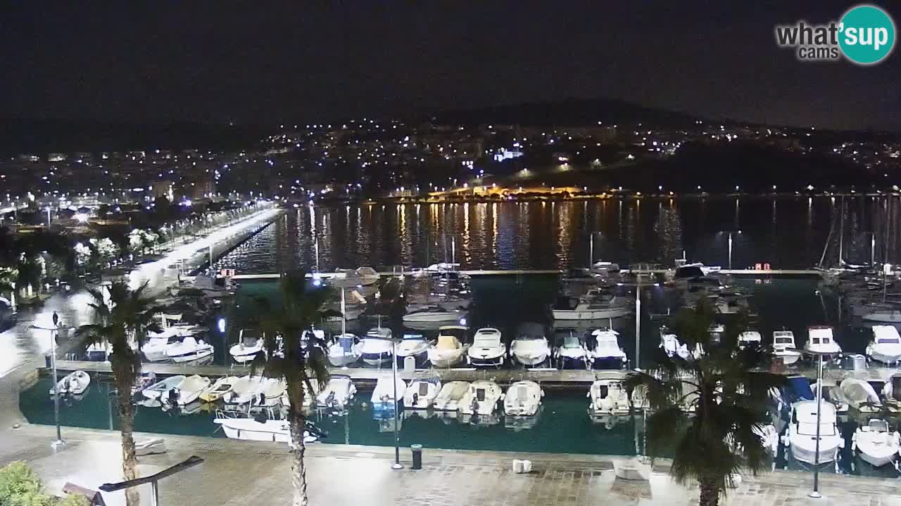 Spletna kamera Koper – Panorama na marino in promenado s Hotela Grand Koper