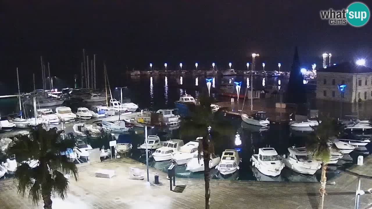 Camera en vivo Koper – puerto deportivo y paseo marítimo desde el Hotel Grand Koper