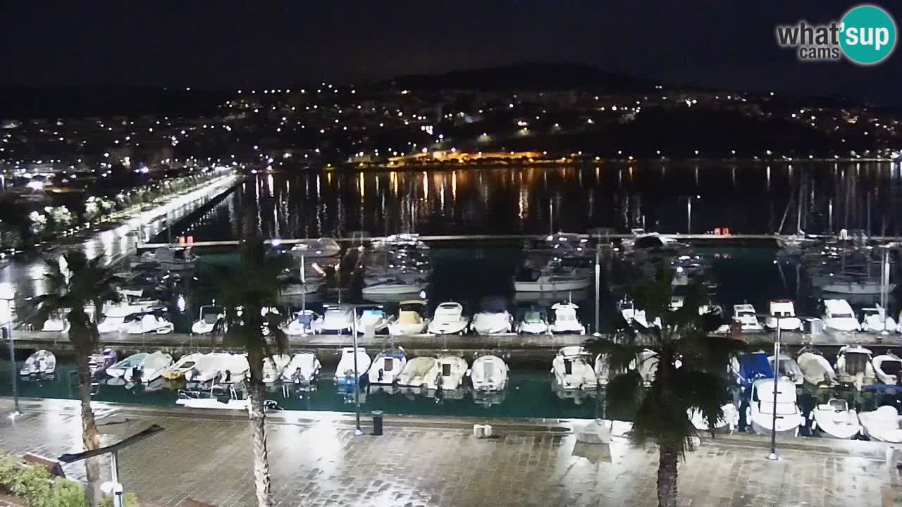 Camera en vivo Koper – puerto deportivo y paseo marítimo desde el Hotel Grand Koper