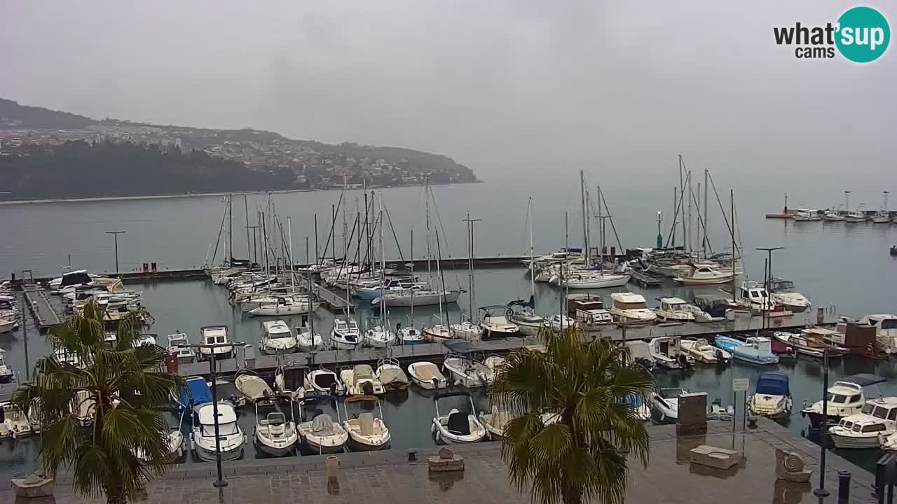 Webcam Capodistria – marina e lungo mare dall’Hotel Grand Koper