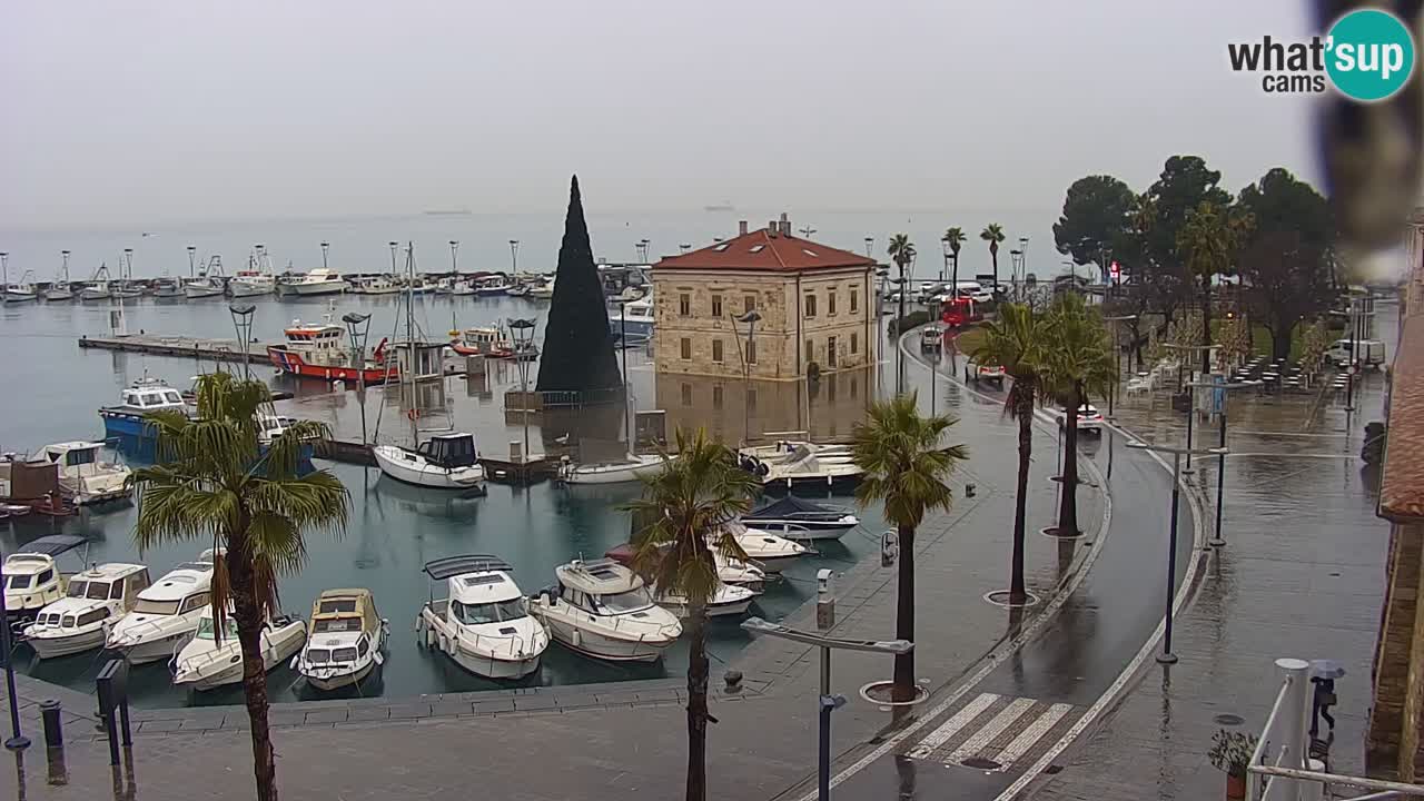 Web kamera Koper – marina i promenada – hotel Grand Koper