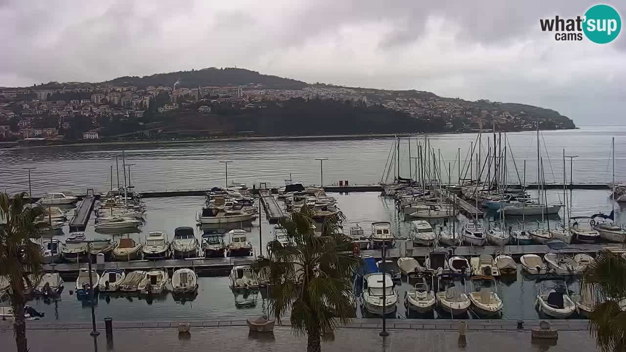 Webcam Capodistria – marina e lungo mare dall’Hotel Grand Koper
