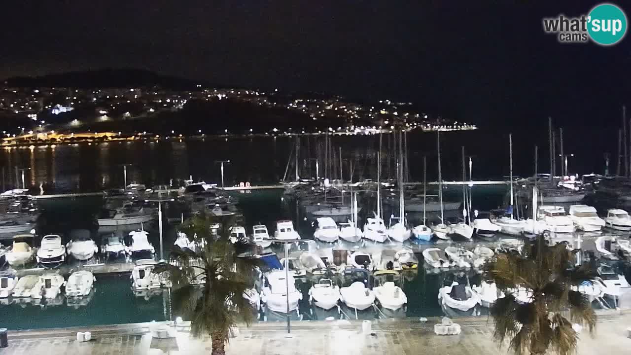Camera en vivo Koper – puerto deportivo y paseo marítimo desde el Hotel Grand Koper