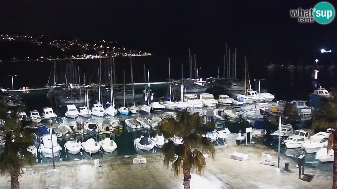 Webcam Koper – Panorama de la marina et de la promenade depuis le Grand Hotel Koper