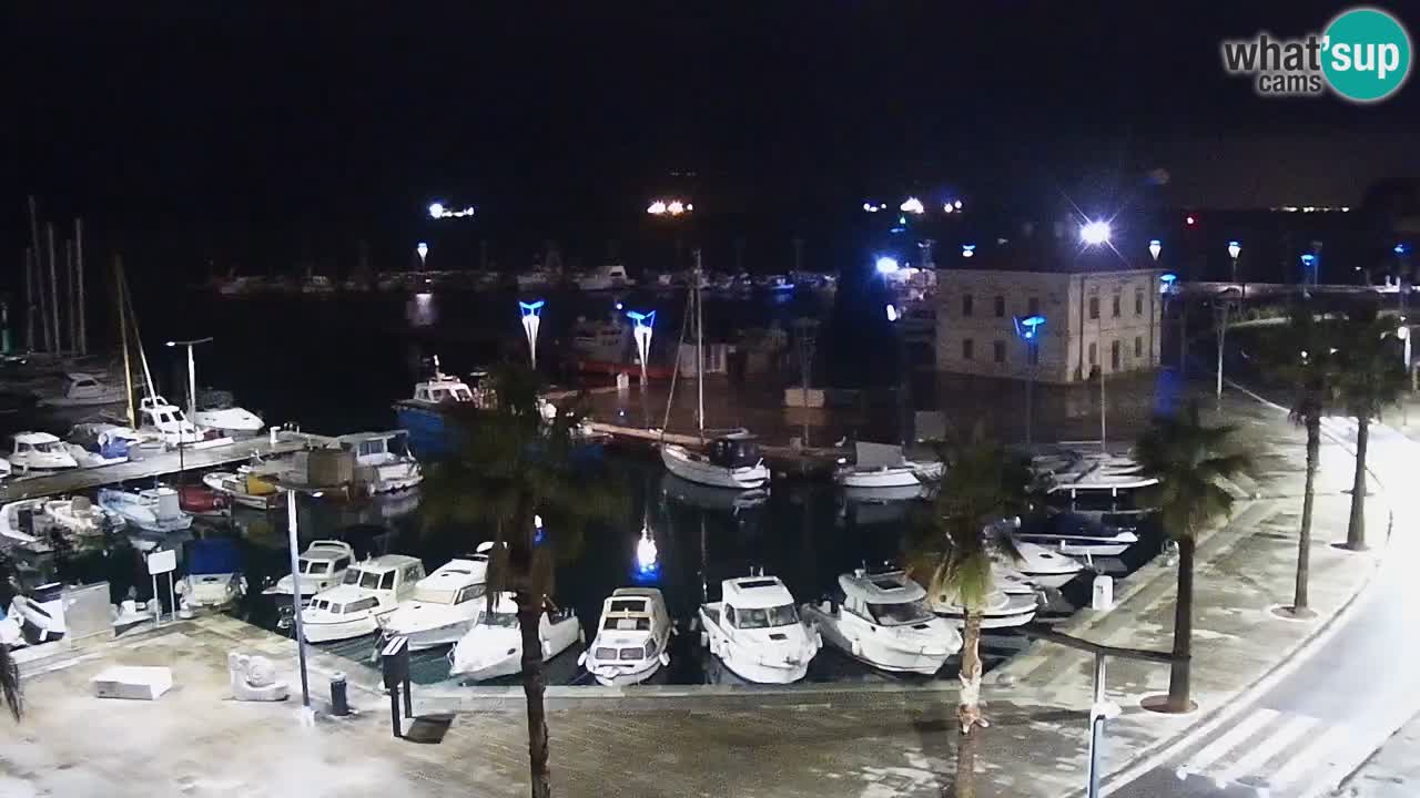 Webcam Koper – Panorama of the marina and promenade from the Grand Hotel Koper