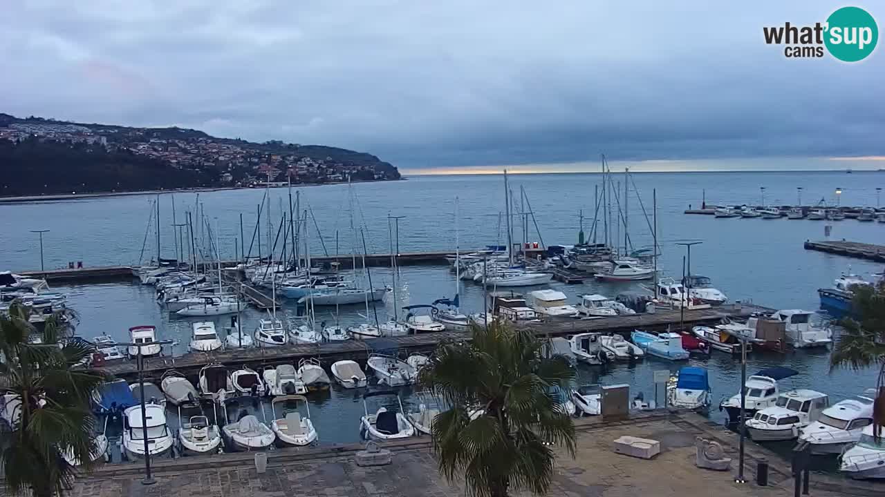 Webcam Capodistria – marina e lungo mare dall’Hotel Grand Koper
