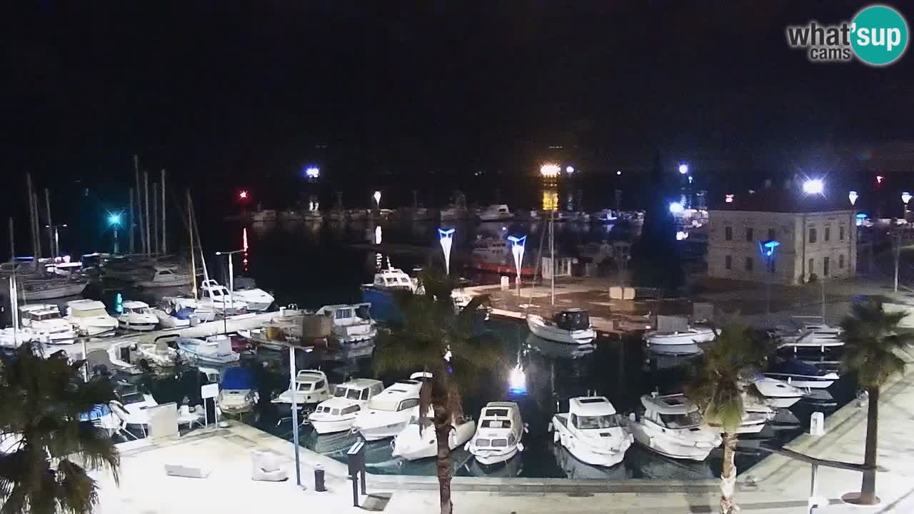 Webcam Koper – Panorama de la marina et de la promenade depuis le Grand Hotel Koper