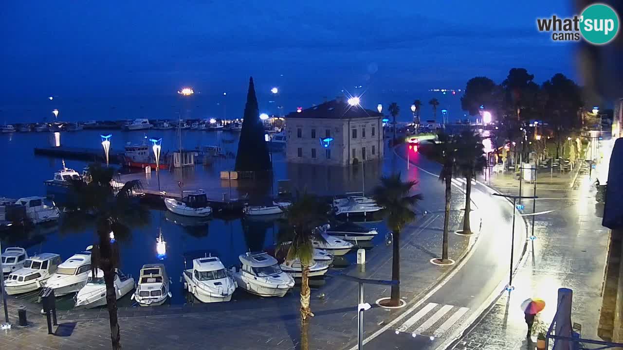 Spletna kamera Koper – Panorama na marino in promenado s Hotela Grand Koper