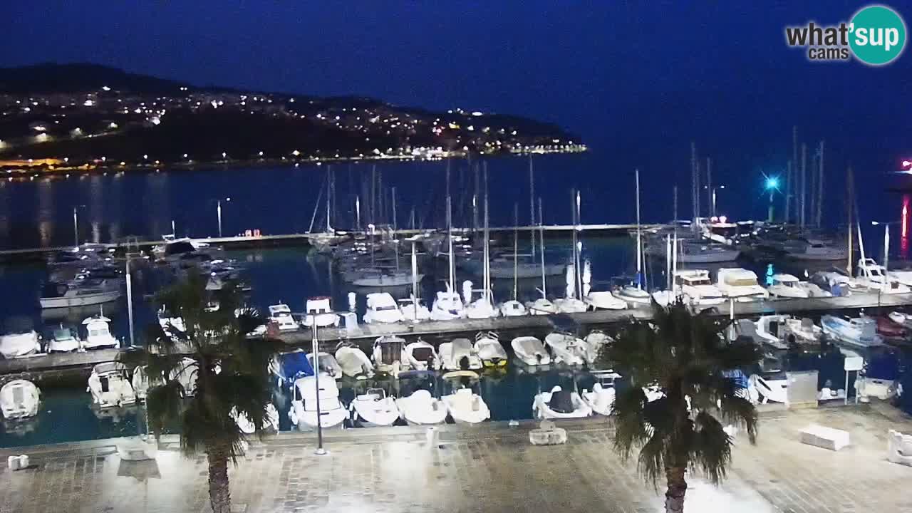 Camera en vivo Koper – puerto deportivo y paseo marítimo desde el Hotel Grand Koper