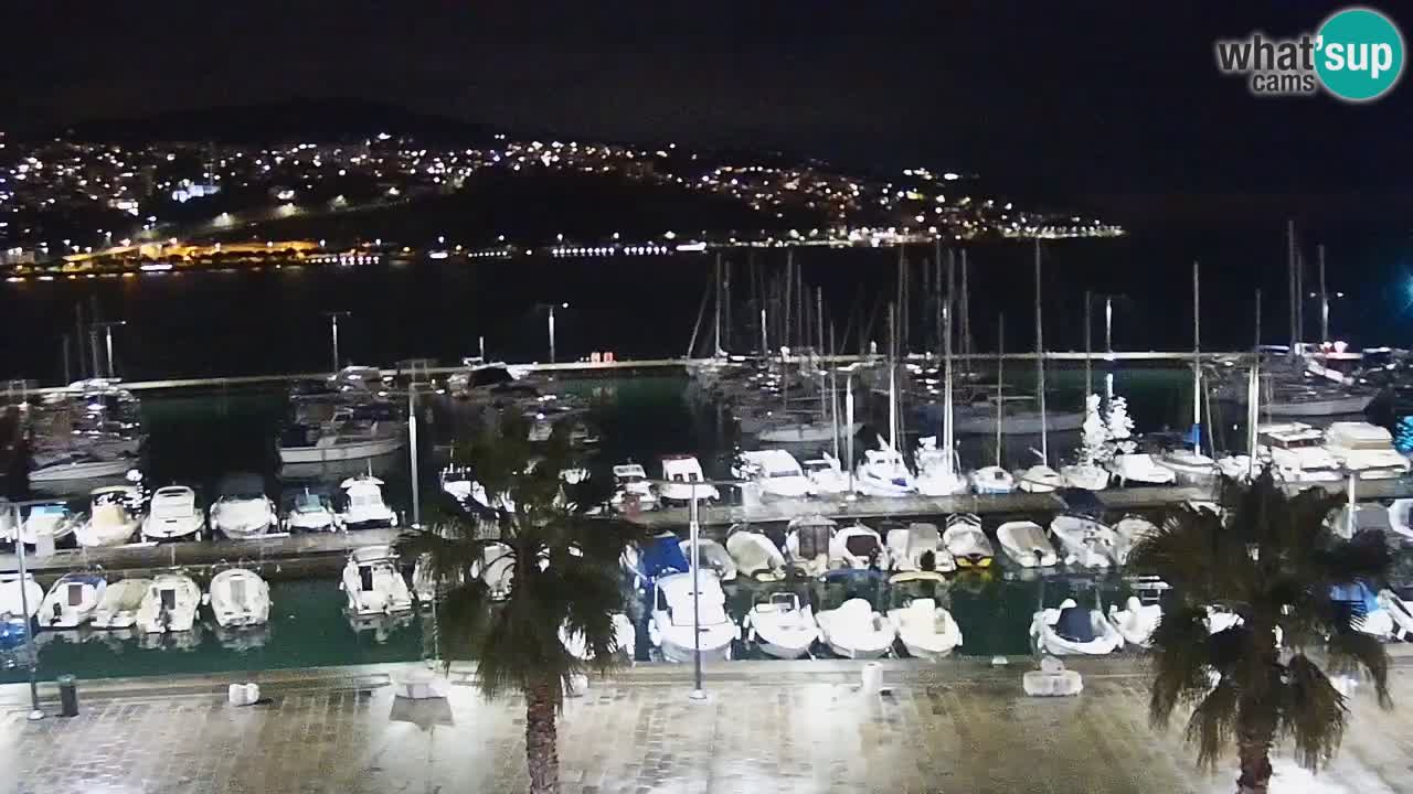 Camera en vivo Koper – puerto deportivo y paseo marítimo desde el Hotel Grand Koper