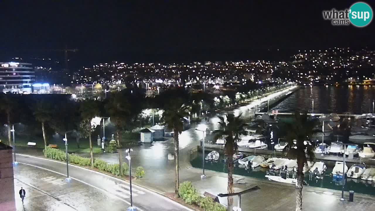 Webcam Koper – Panorama de la marina et de la promenade depuis le Grand Hotel Koper