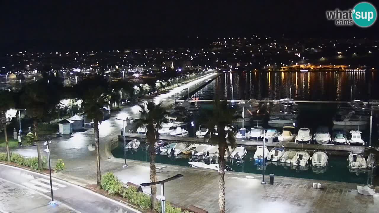 Camera en vivo Koper – puerto deportivo y paseo marítimo desde el Hotel Grand Koper