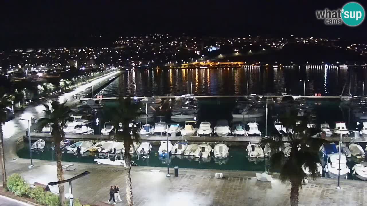 Camera en vivo Koper – puerto deportivo y paseo marítimo desde el Hotel Grand Koper