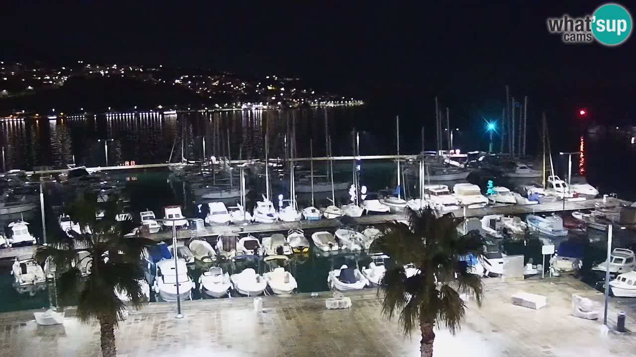 Camera en vivo Koper – puerto deportivo y paseo marítimo desde el Hotel Grand Koper