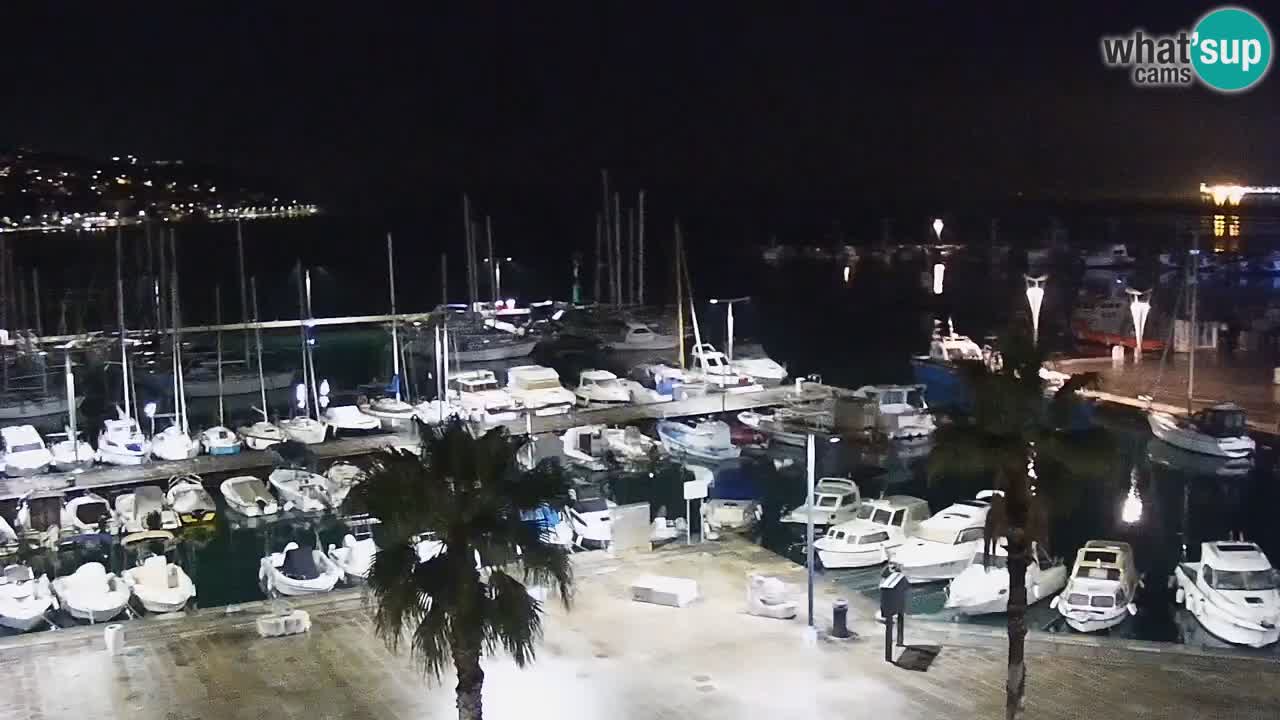 Webcam Capodistria – marina e lungo mare dall’Hotel Grand Koper
