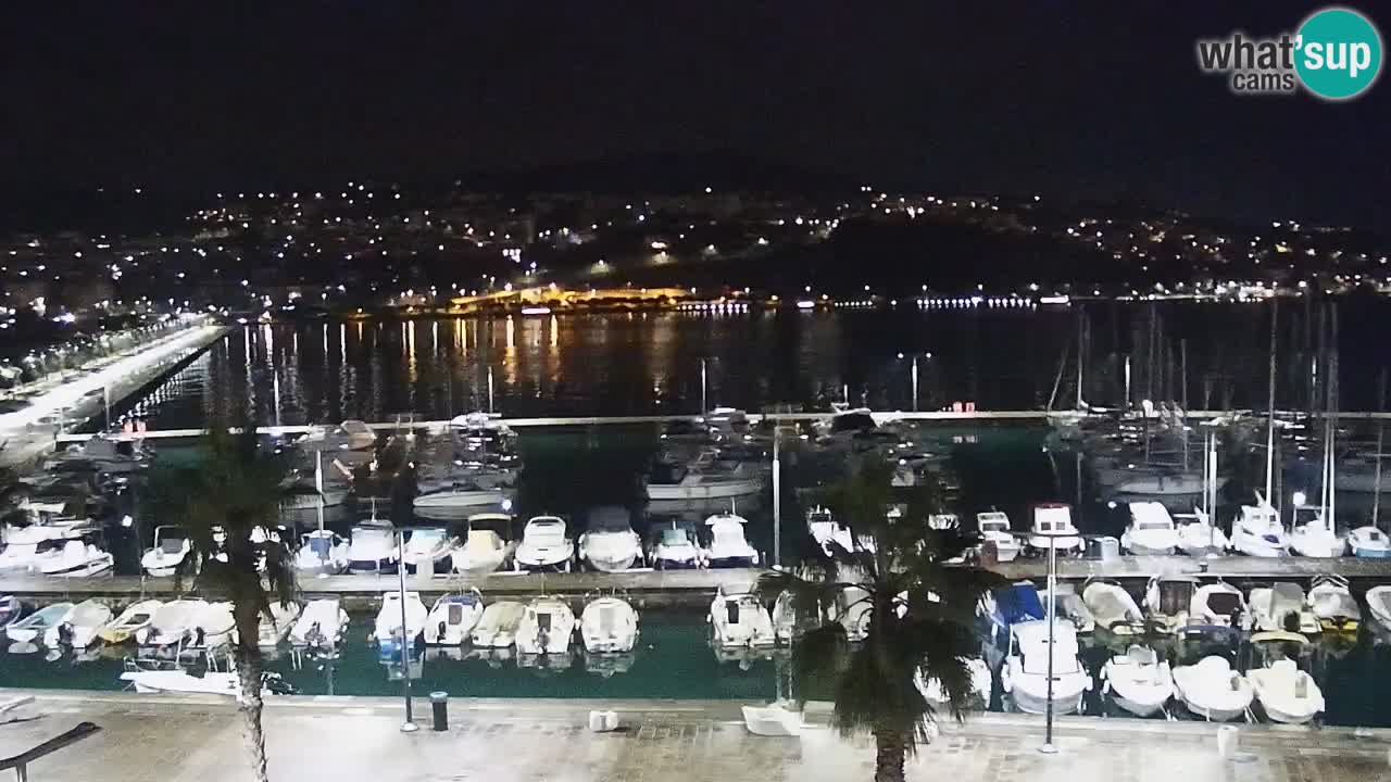 Camera en vivo Koper – puerto deportivo y paseo marítimo desde el Hotel Grand Koper