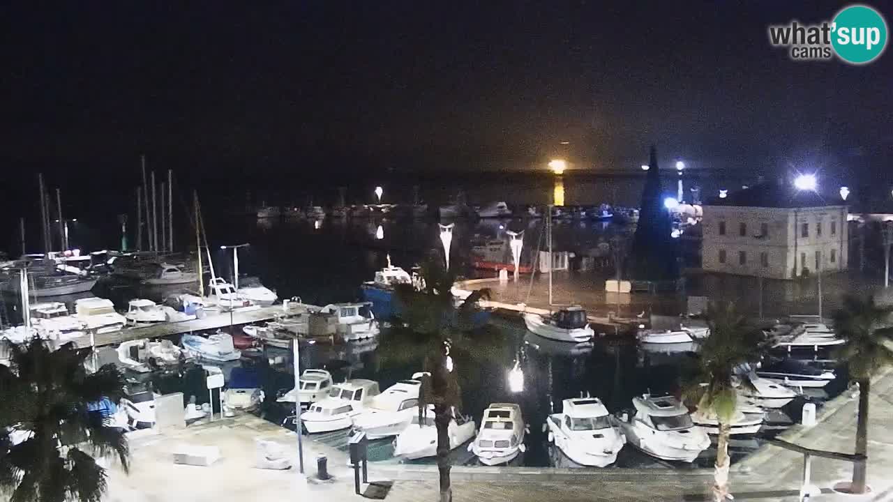 Camera en vivo Koper – puerto deportivo y paseo marítimo desde el Hotel Grand Koper