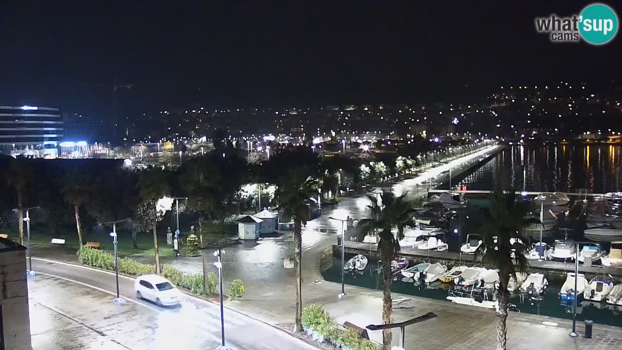 Camera en vivo Koper – puerto deportivo y paseo marítimo desde el Hotel Grand Koper