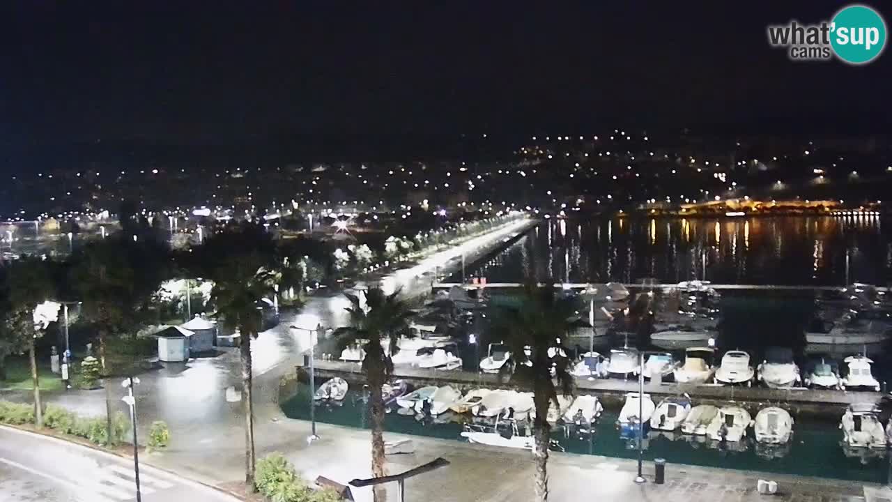 Webcam Capodistria – marina e lungo mare dall’Hotel Grand Koper