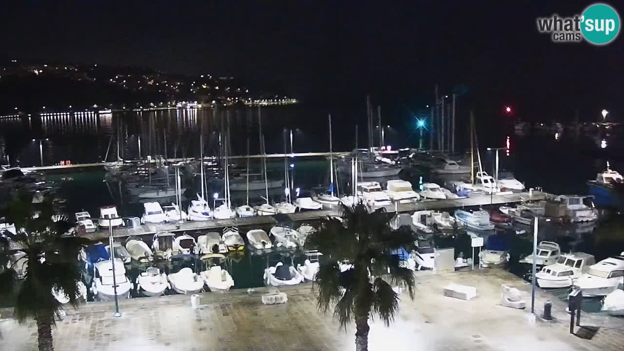 Spletna kamera Koper – Panorama na marino in promenado s Hotela Grand Koper