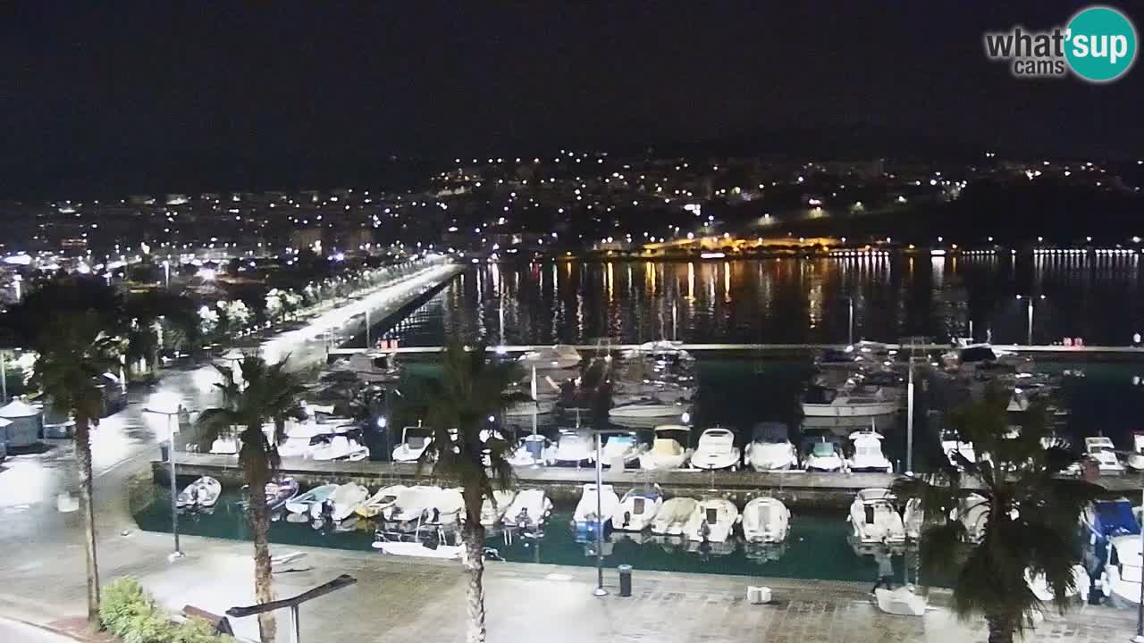 Web kamera Koper – marina i promenada – hotel Grand Koper