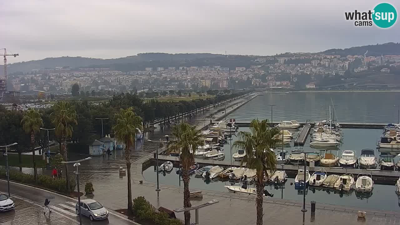Webcam Capodistria – marina e lungo mare dall’Hotel Grand Koper
