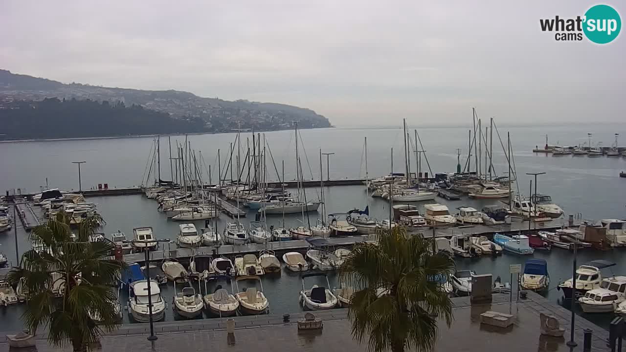 Webcam Capodistria – marina e lungo mare dall’Hotel Grand Koper