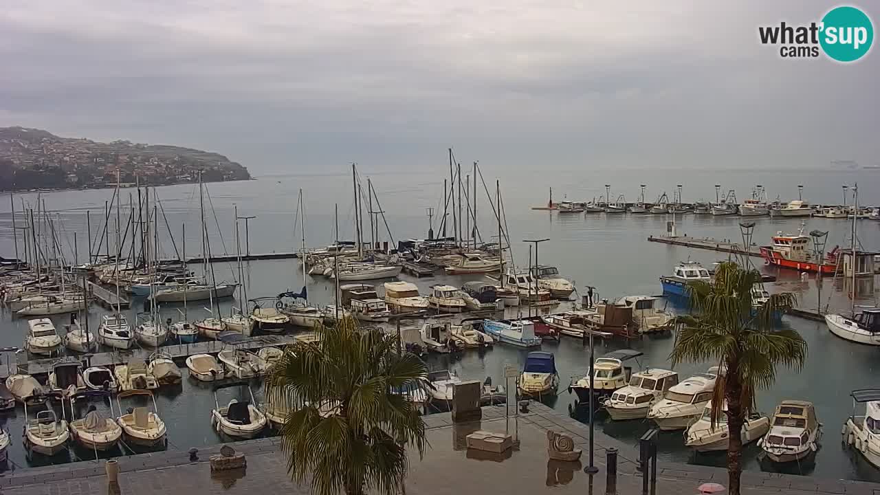 Webcam Capodistria – marina e lungo mare dall’Hotel Grand Koper