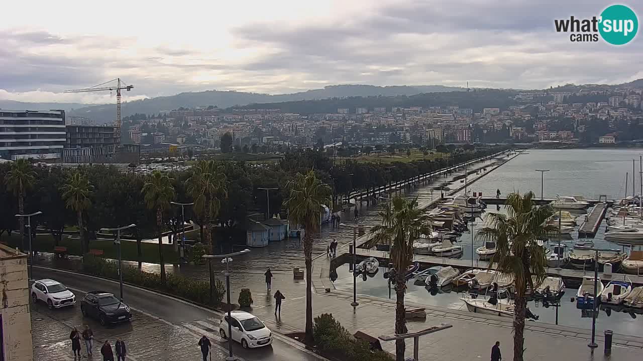 Webcam Capodistria – marina e lungo mare dall’Hotel Grand Koper