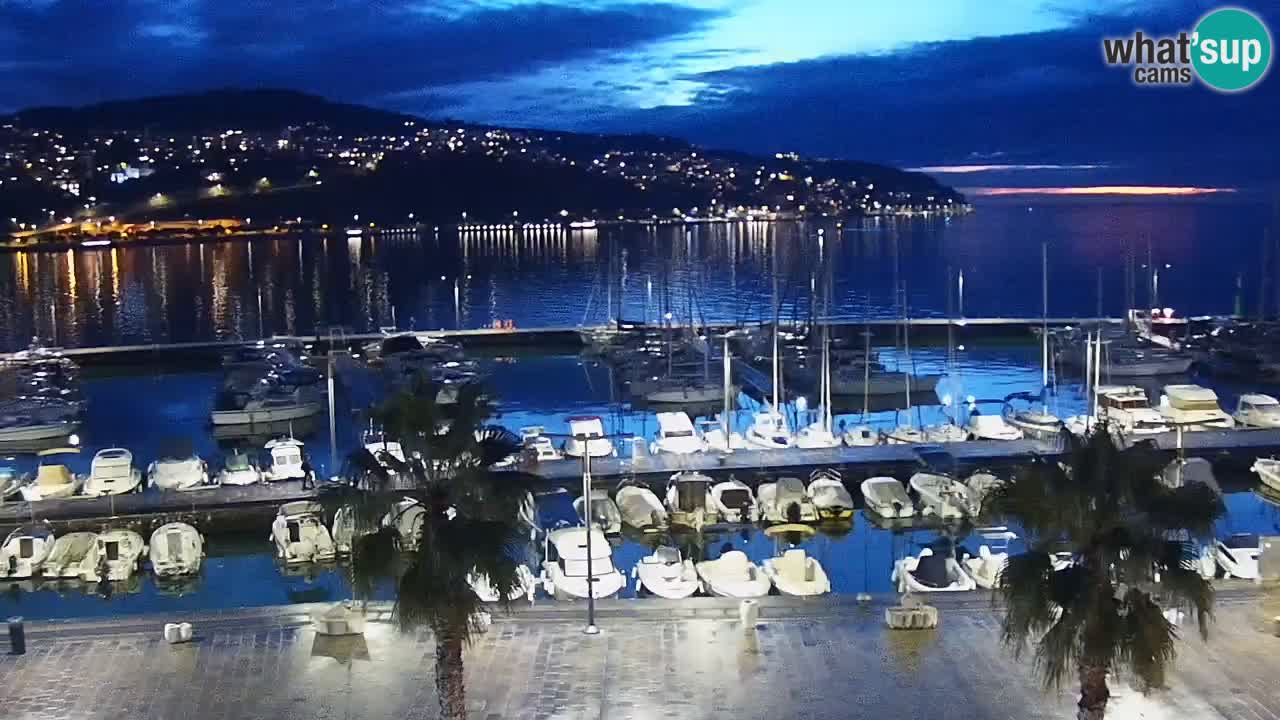 Camera en vivo Koper – puerto deportivo y paseo marítimo desde el Hotel Grand Koper