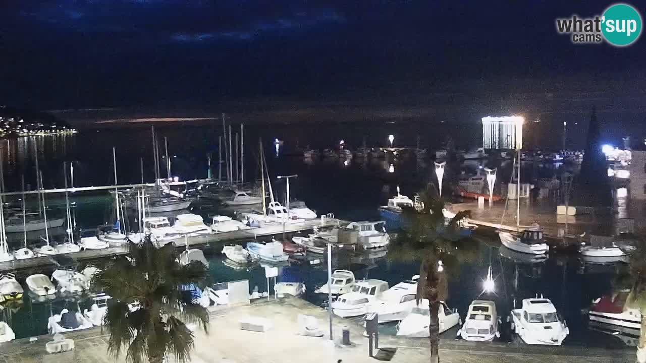 Camera en vivo Koper – puerto deportivo y paseo marítimo desde el Hotel Grand Koper