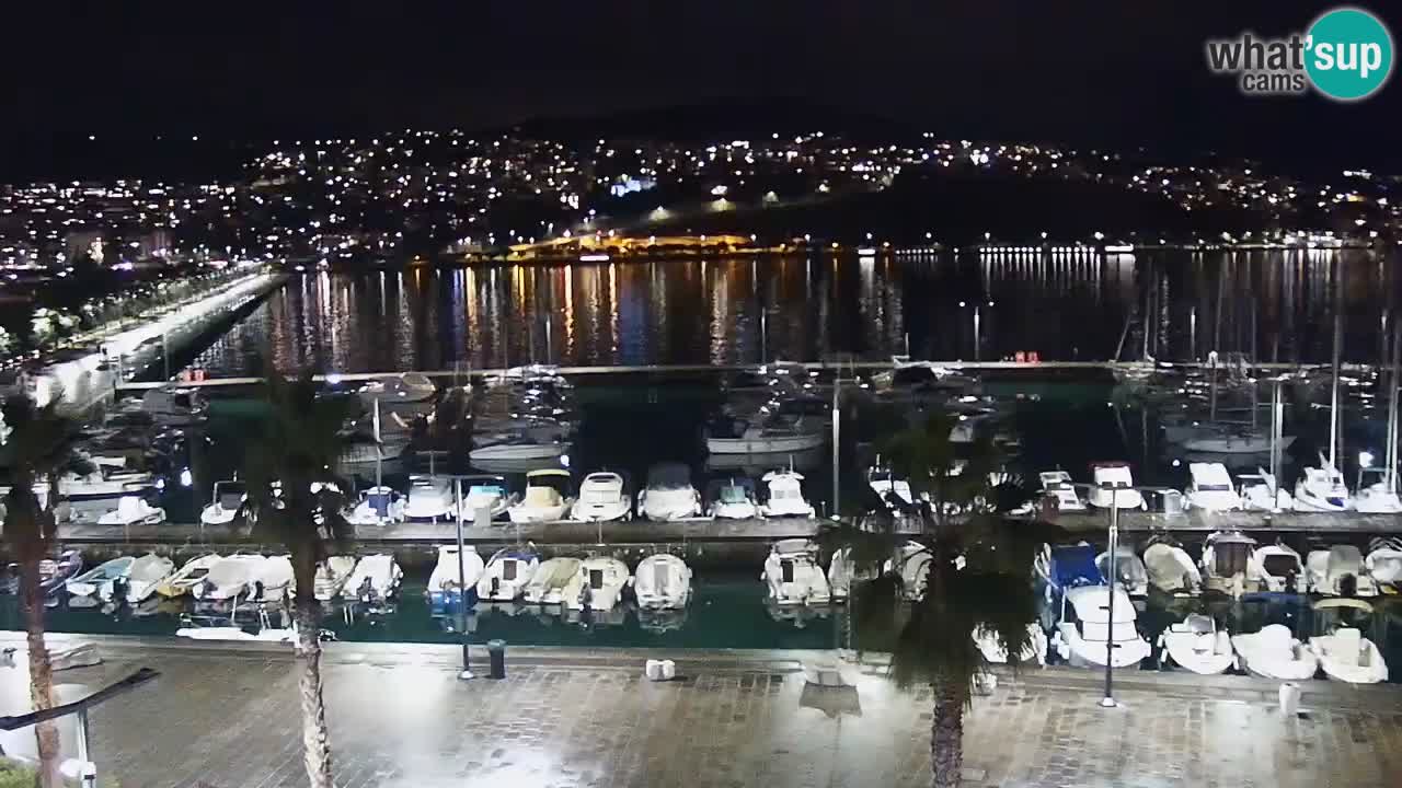Webcam Koper – Panorama of the marina and promenade from the Grand Hotel Koper