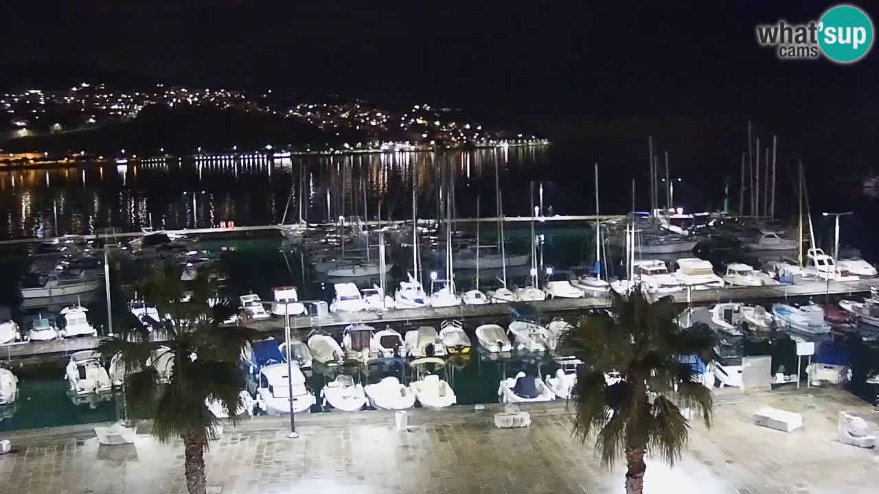Webcam Koper – Panorama de la marina et de la promenade depuis le Grand Hotel Koper