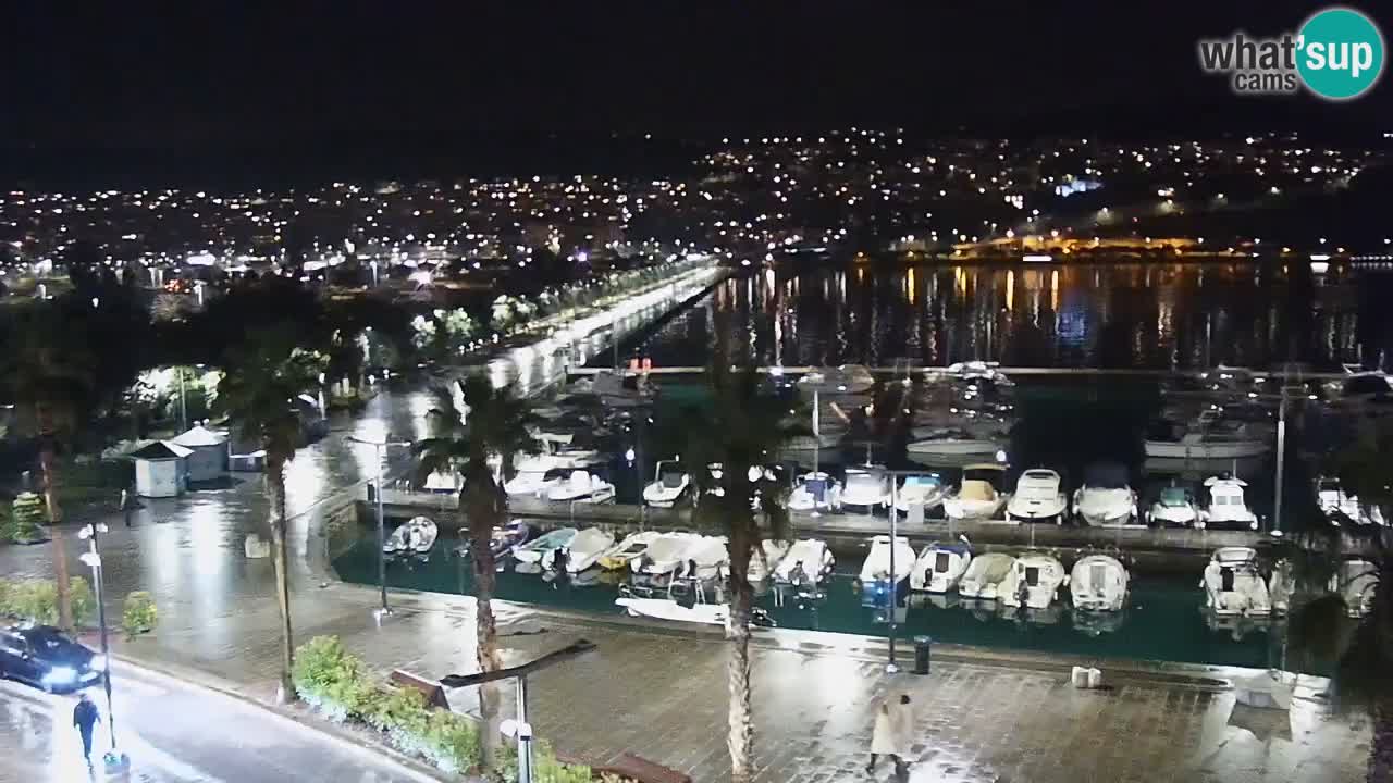 Camera en vivo Koper – puerto deportivo y paseo marítimo desde el Hotel Grand Koper