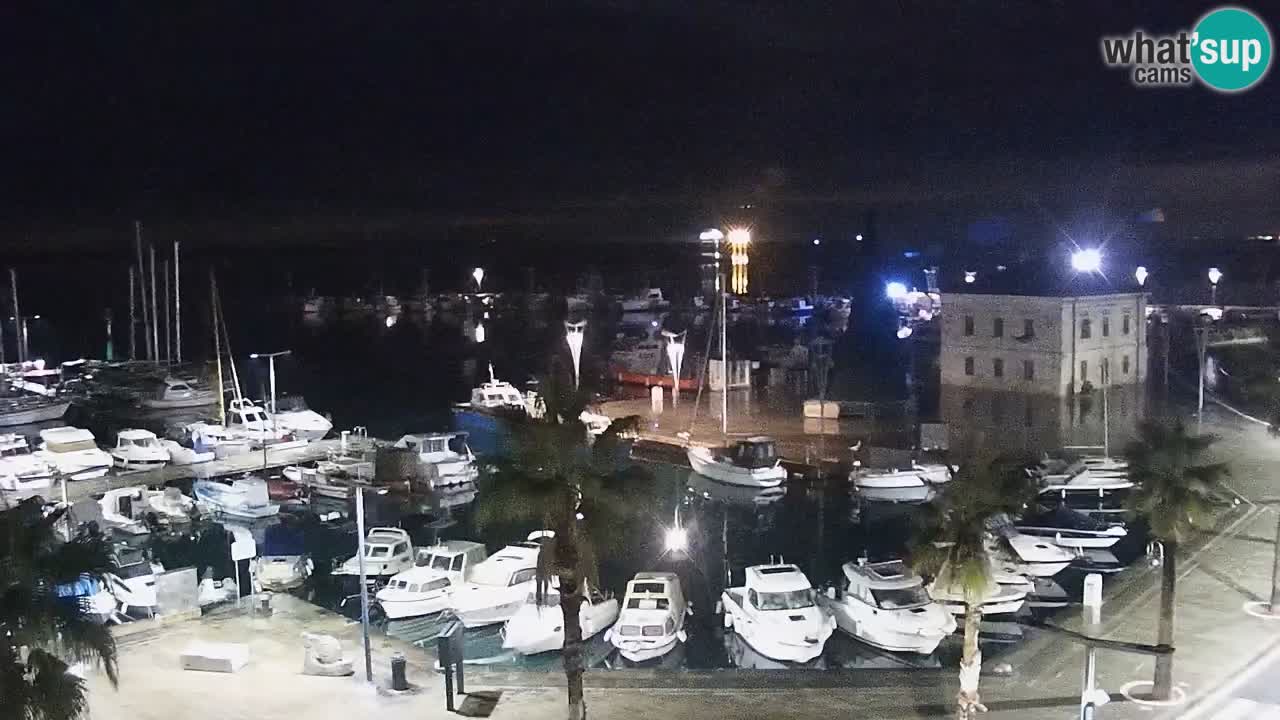 Spletna kamera Koper – Panorama na marino in promenado s Hotela Grand Koper