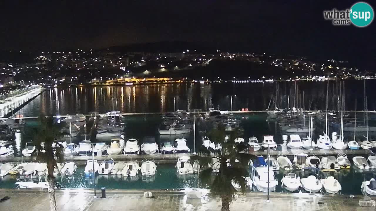 Camera en vivo Koper – puerto deportivo y paseo marítimo desde el Hotel Grand Koper