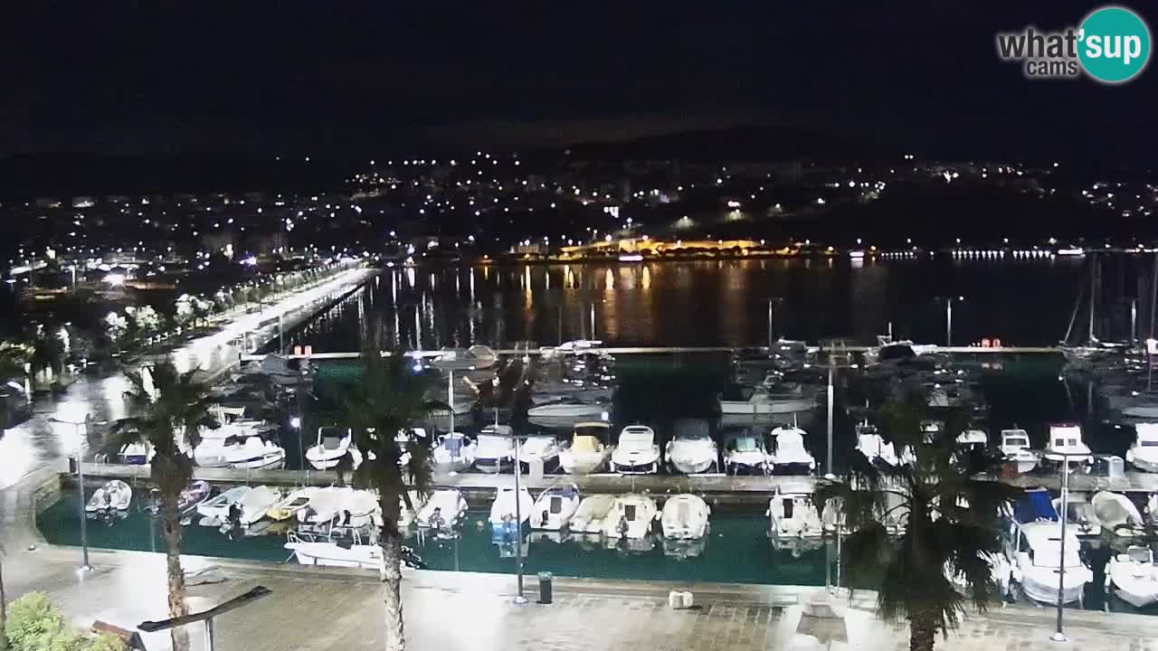 Spletna kamera Koper – Panorama na marino in promenado s Hotela Grand Koper