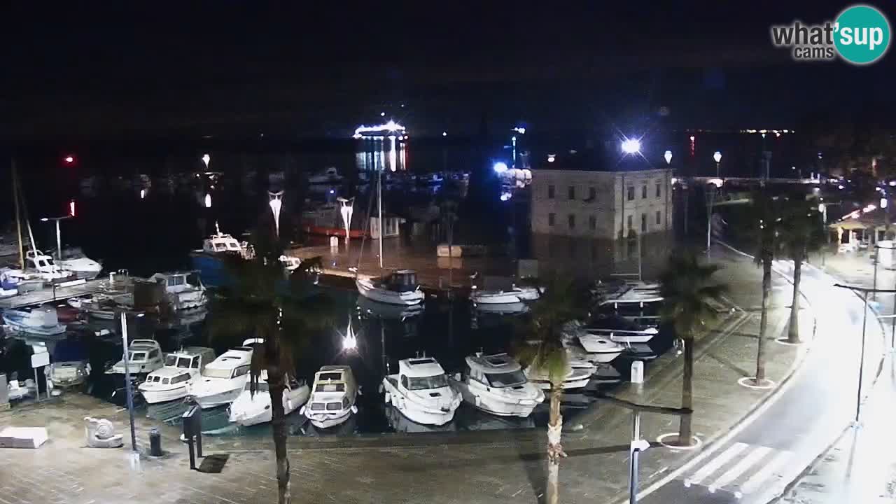 Webcam Capodistria – marina e lungo mare dall’Hotel Grand Koper