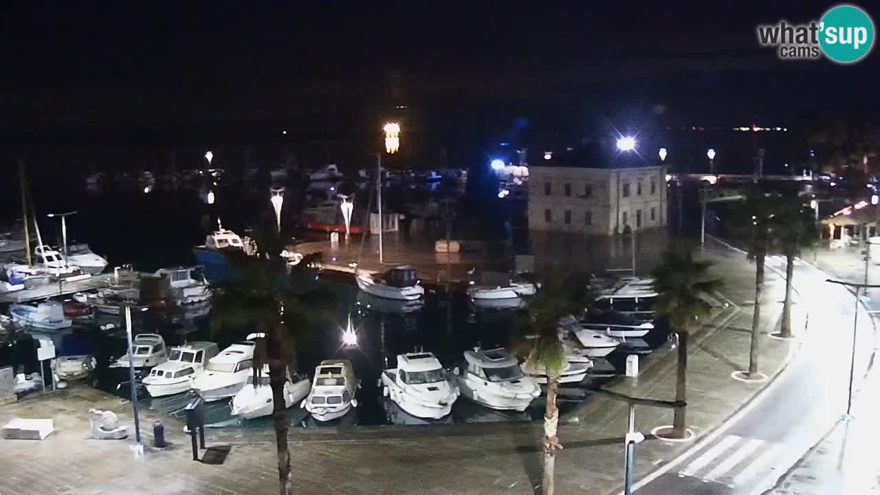 Spletna kamera Koper – Panorama na marino in promenado s Hotela Grand Koper